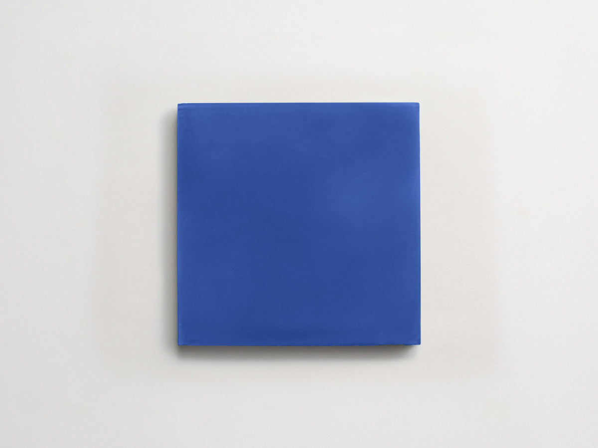 Cement tile solid colors 8x8 Square Lapis Blue.