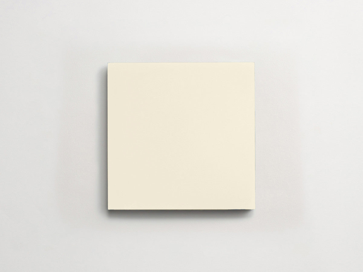 Cement tile solid colors 8x8 Square Paste White.