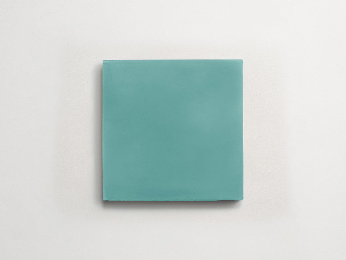 Cement tile solid colors 8x8 Square Kingfisher Blue.
