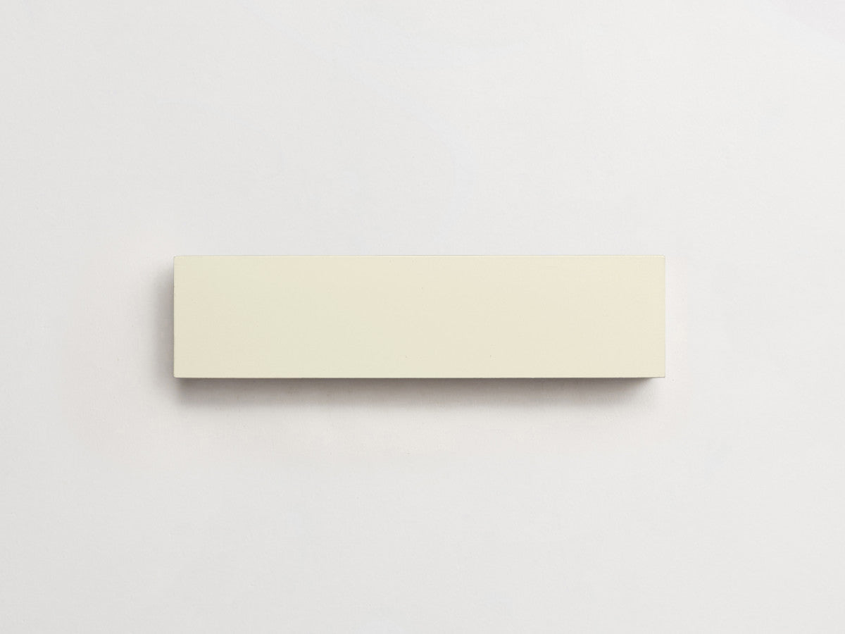 Cement tile solid colors 8x2 Rectangle Paste White.