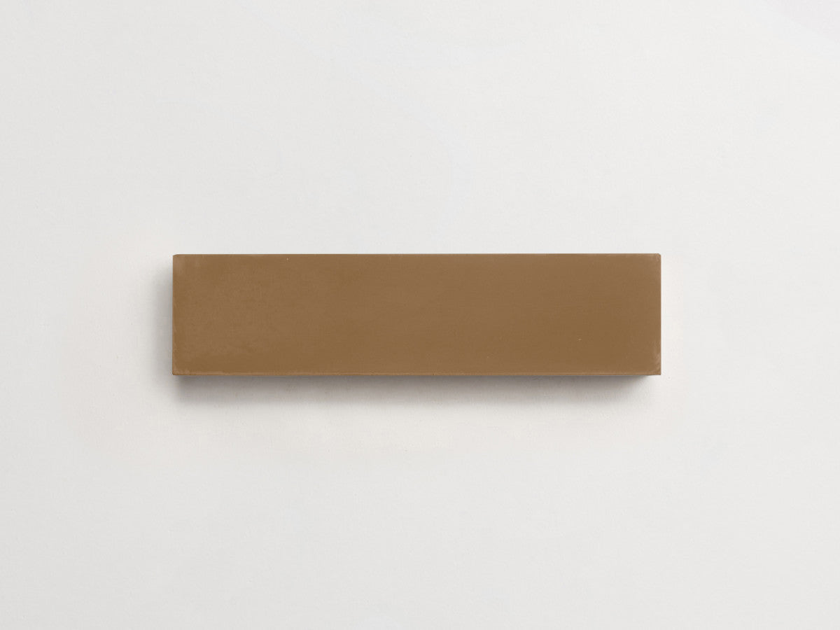 Cement tile solid colors 8x2 Rectangle Army Brown.