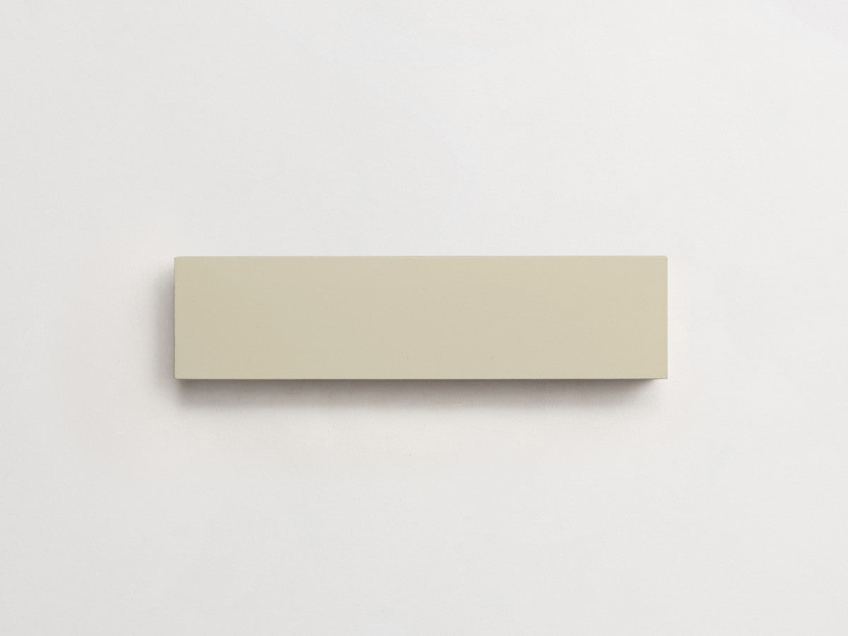 Cement tile solid colors 8x2 Rectangle Roan White.