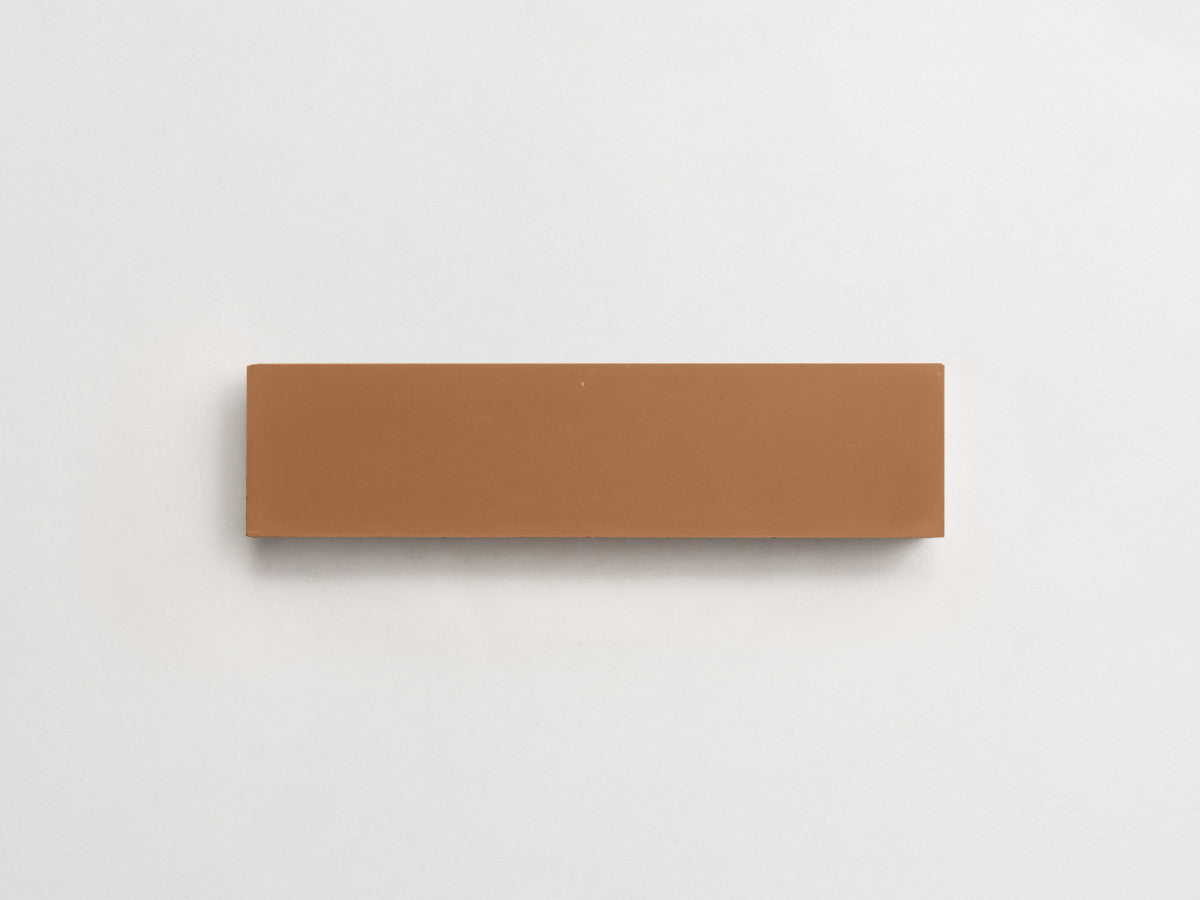 Cement Checkerboard Tile Trio 8x2 Brown, Blue, Tan.