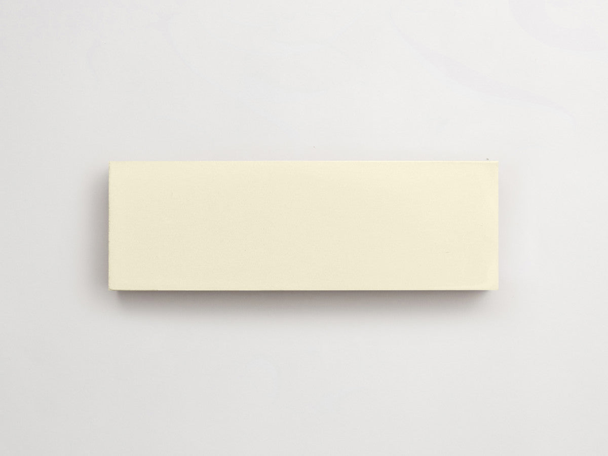 Cement tile solid colors 6x2 Rectangle Paste White.