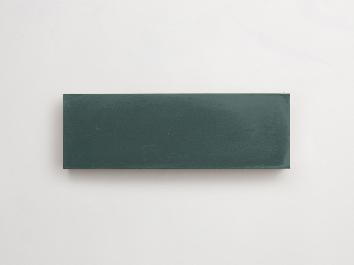 Cement tile solid colors 6x2 Rectangle Forest Green.