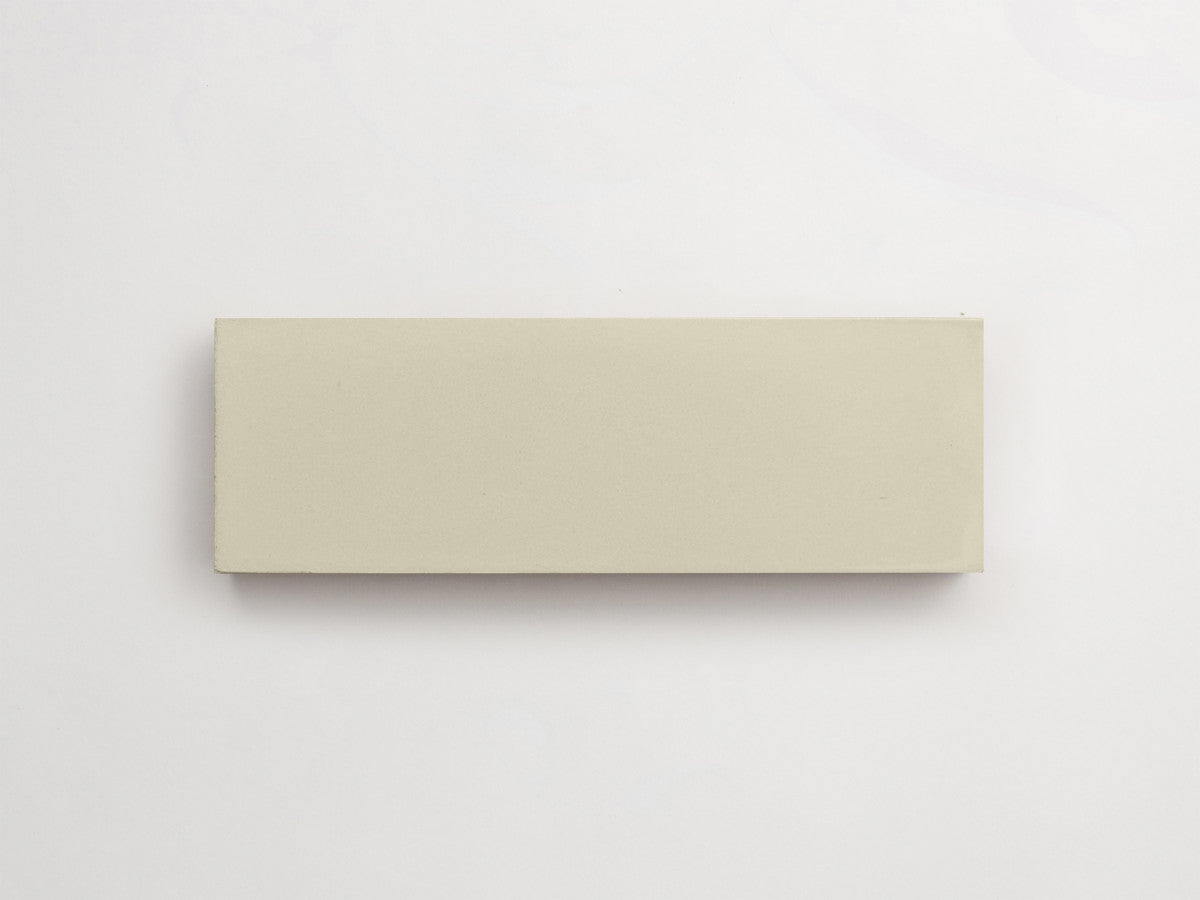 Cement tile solid colors 6x2 Rectangle Roan White.