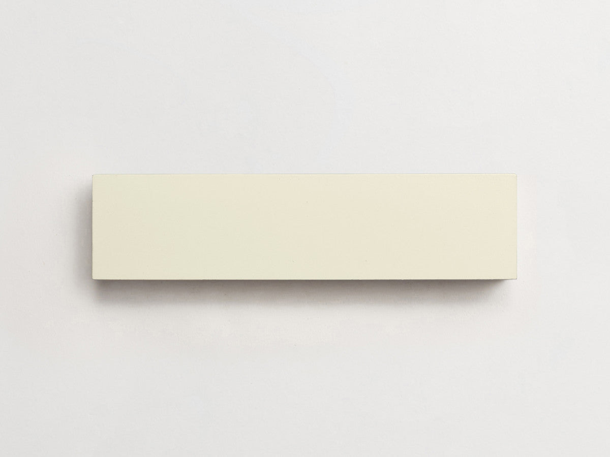 Cement tile solid colors 12x3 Rectangle Paste White.