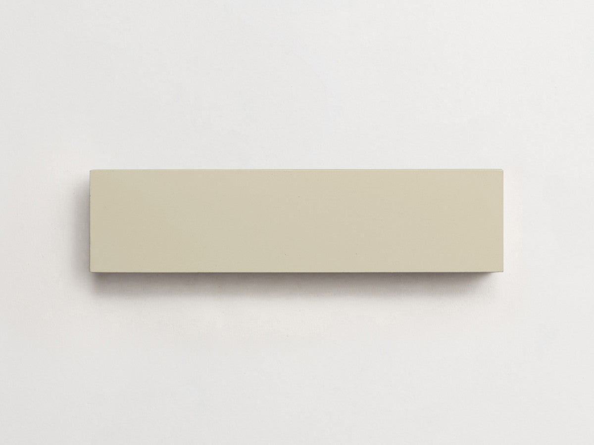 Cement tile solid colors 12x3 Rectangle Roan White.