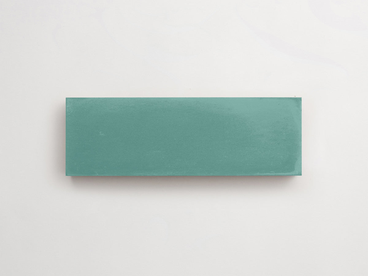 Cement tile solid colors 6x2 Rectangle Kelly Green.