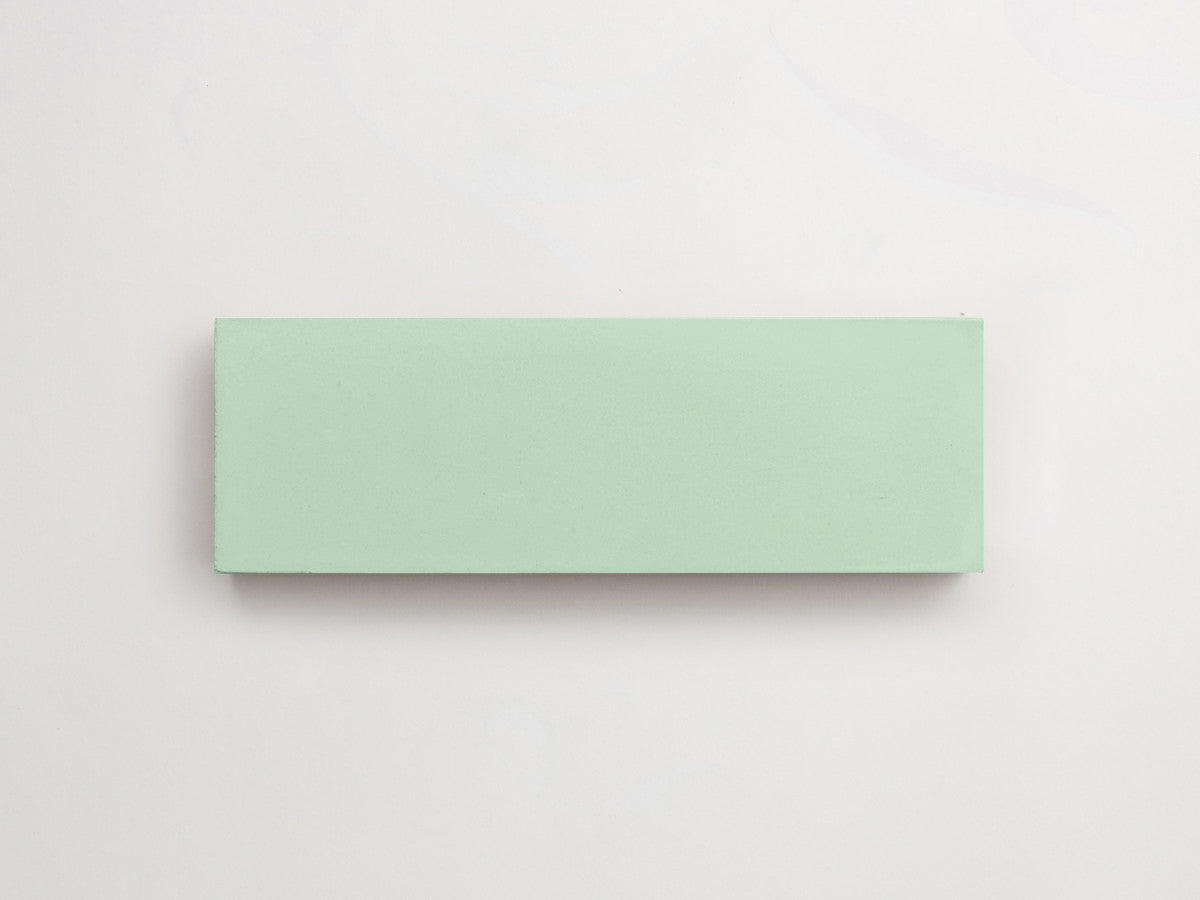 Cement tile solid colors 6x2 Rectangle Ru Green.