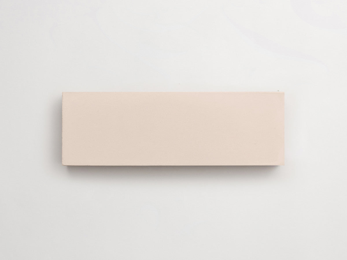 Cement tile solid colors 6x2 Rectangle Shell Pink.