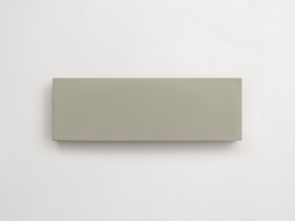 Cement tile solid colors 6x2 Rectangle Wolf Grey.
