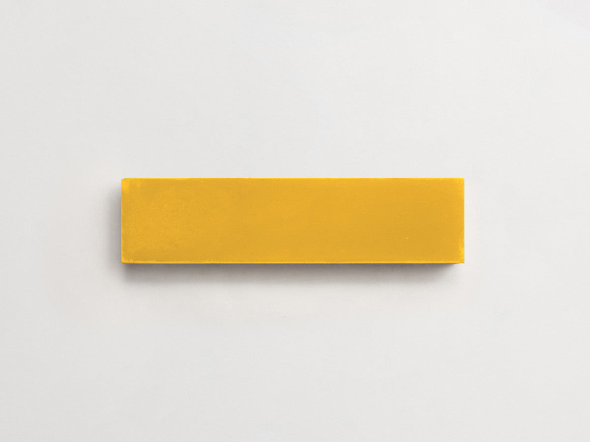 Cement tile solid colors 8x2 Rectangle Duckling Yellow.