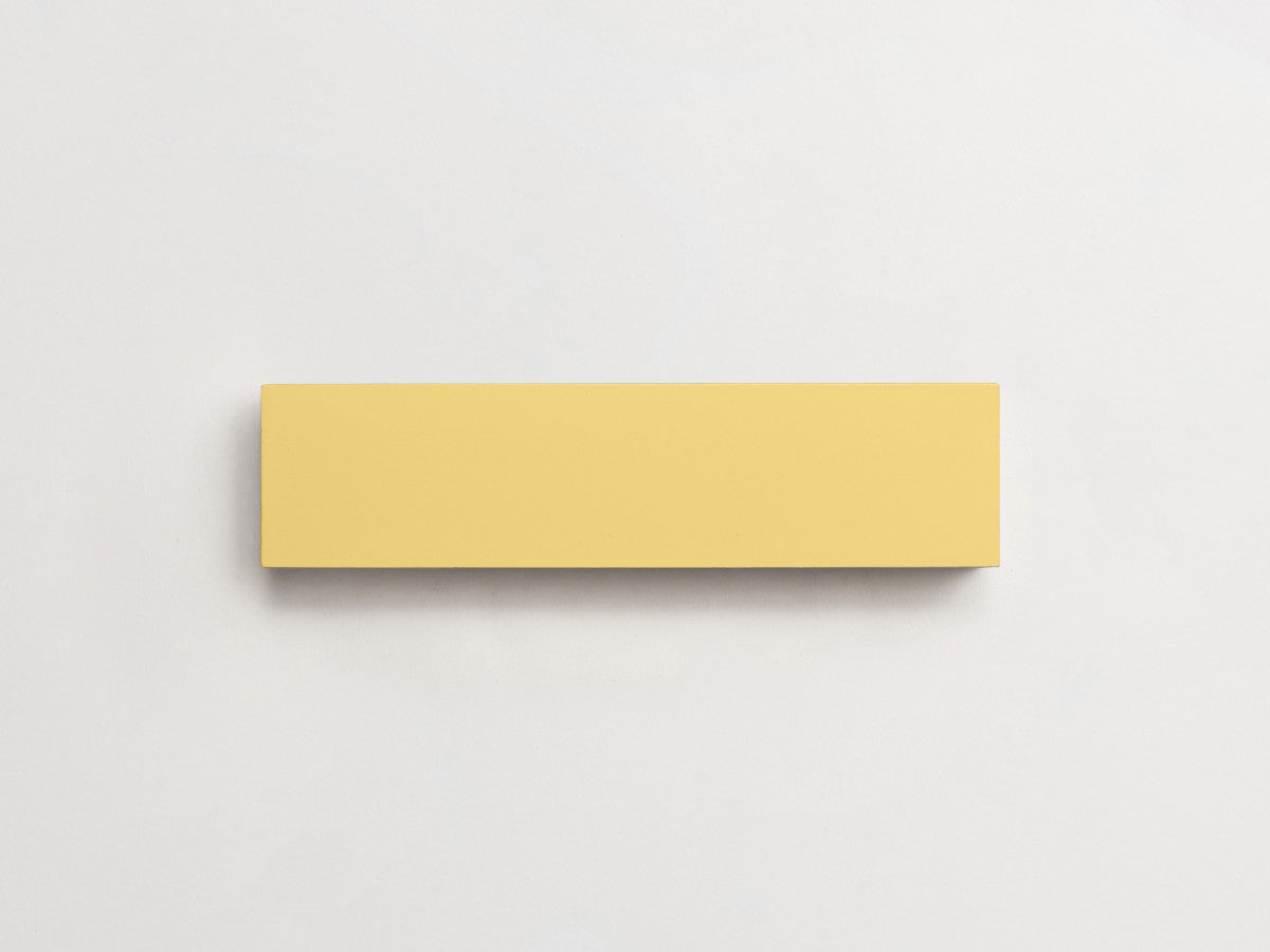 Cement tile solid colors 8x2 Rectangle Flan Yellow.