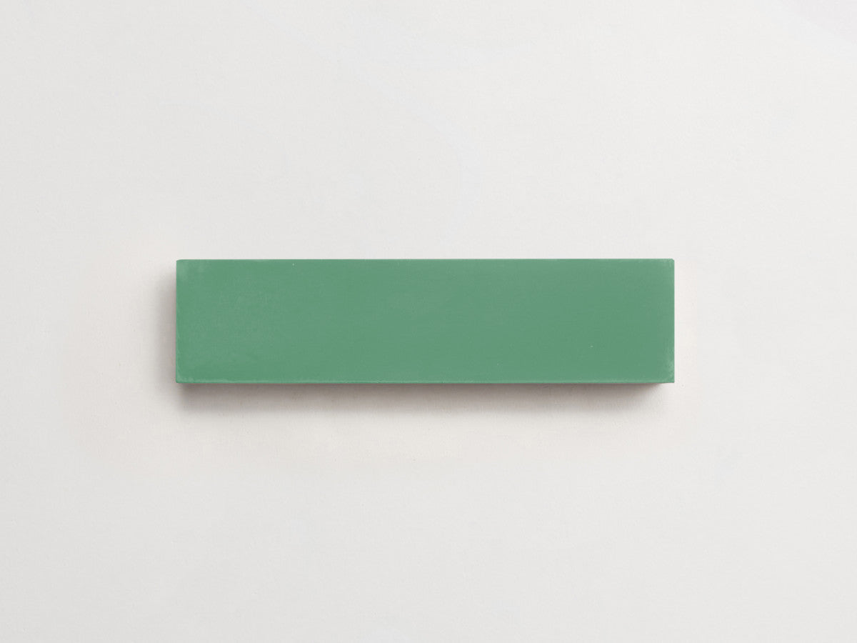 Cement tile solid colors 8x2 Rectangle Nettle Green.