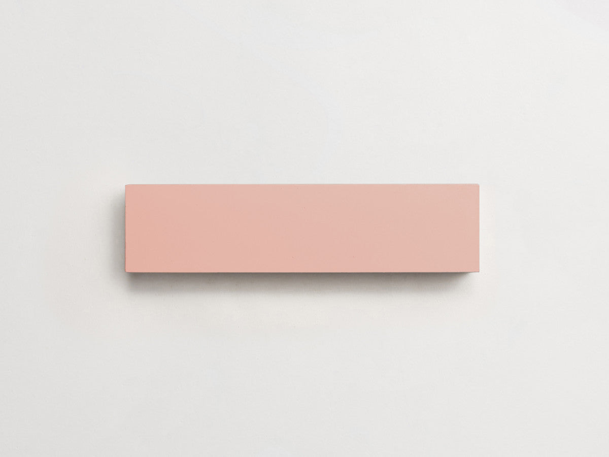 Cement tile solid colors 8x2 Rectangle Rose Pink.