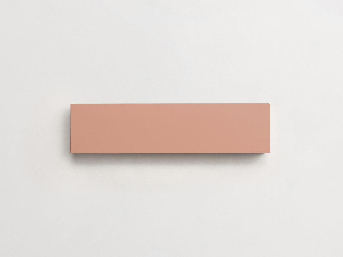 Cement tile solid colors 8x2 Rectangle Rouge Pink.