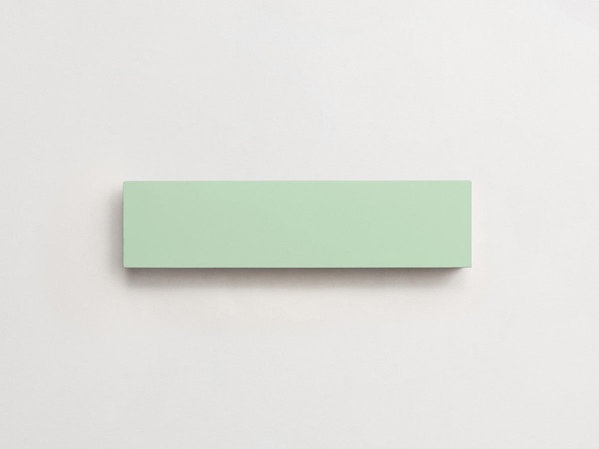 Cement tile solid colors 8x2 Rectangle Ru Green.