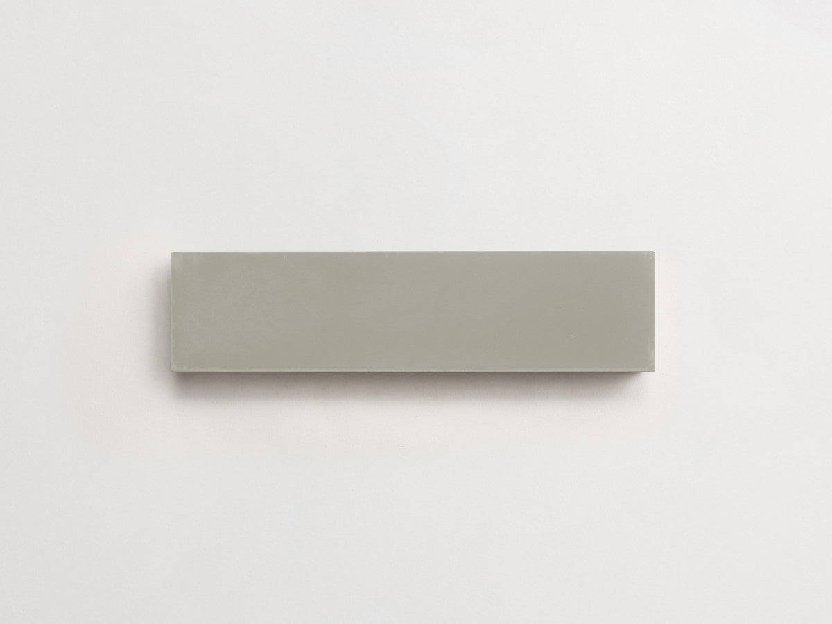 Cement tile solid colors 8x2 Rectangle Wolf Grey.