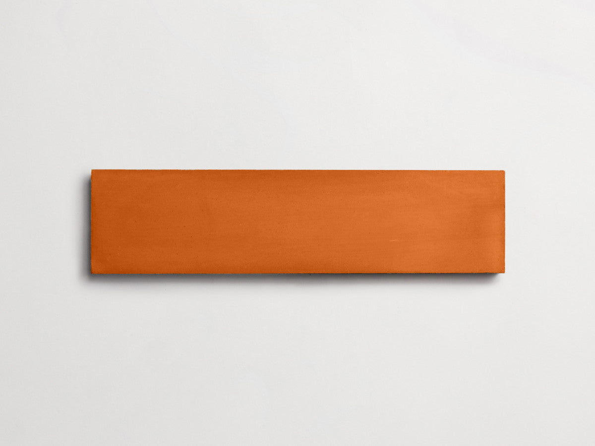 Cement Checkerboard Tile Trio 12x3 Blue, White, Orange.