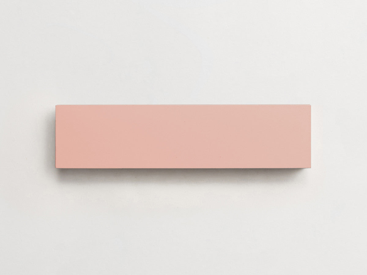Cement tile solid colors 12x3 Rectangle Rose Pink.