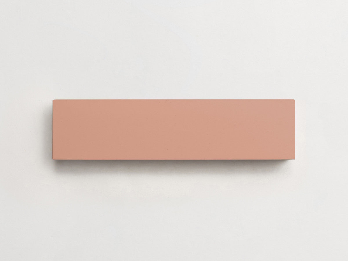 Cement tile solid colors 12x3 Rectangle Rouge Pink.
