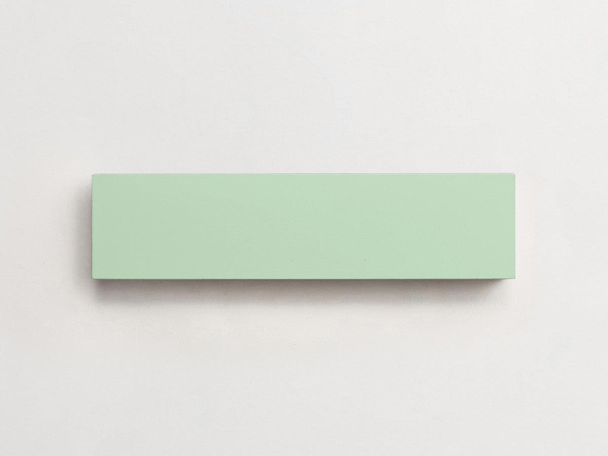 Cement tile solid colors 12x3 Rectangle Ru Green.
