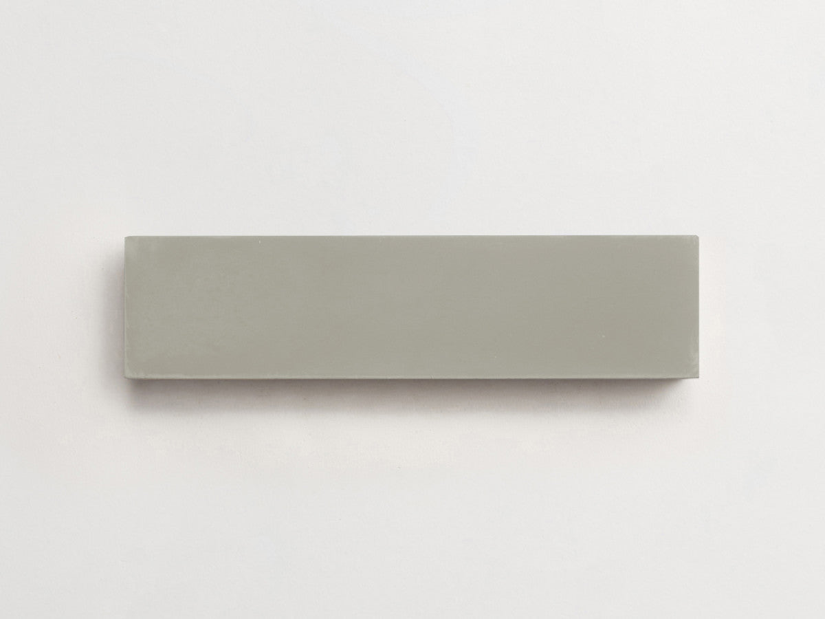 Cement tile solid colors 12x3 Rectangle Wolf Grey.