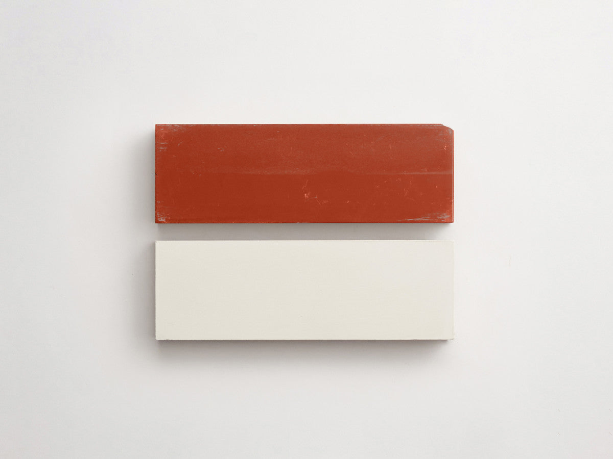 Cement Checkerboard Tile Bundle 6x2 White, Red.