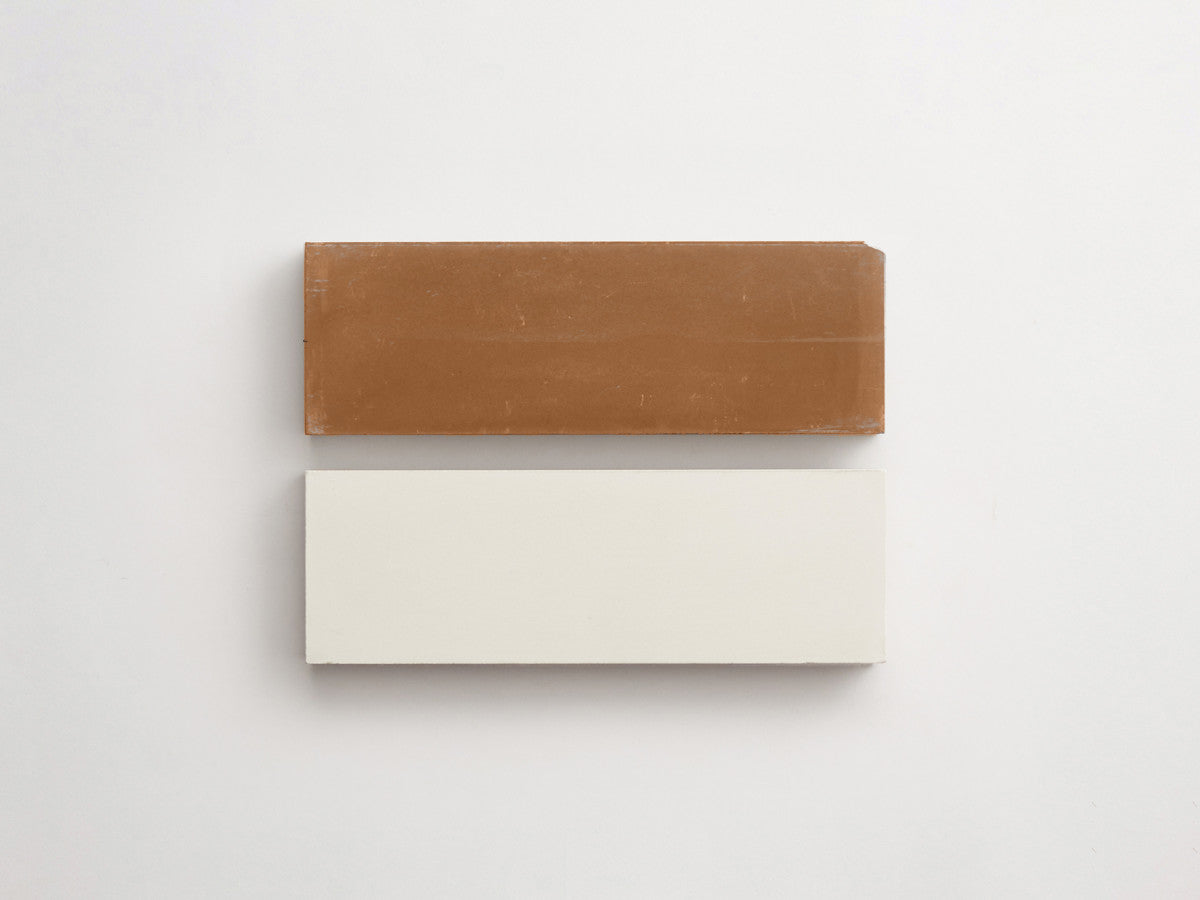 Cement Checkerboard Tile Bundle 6x2 White, Brown.