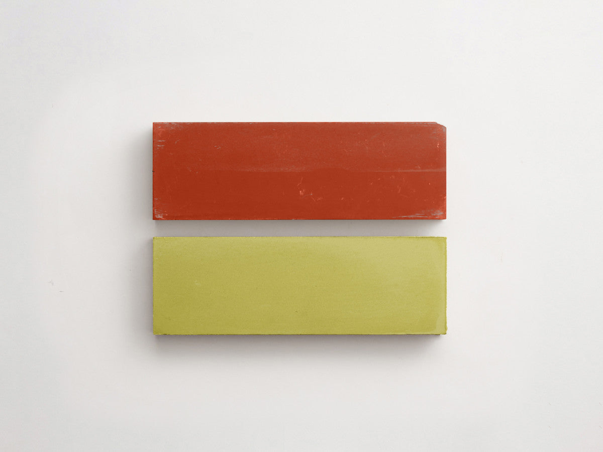 Cement Checkerboard Tile Bundle 6x2 Green, Red.