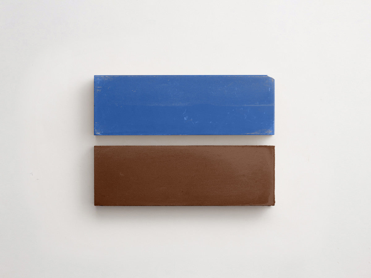 Cement Checkerboard Tile Bundle 6x2 Brown, Blue.