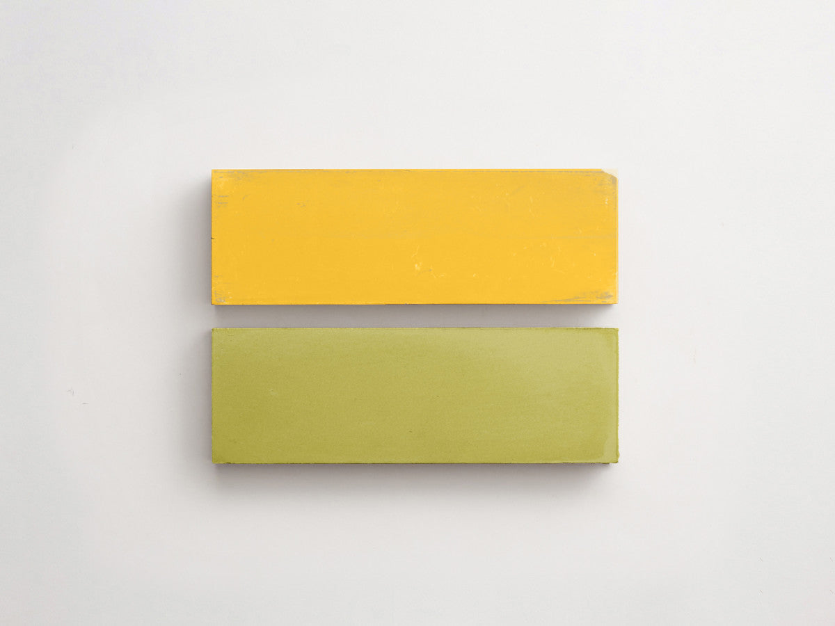 Cement Checkerboard Tile Bundle 6x2 Yellow, Green.