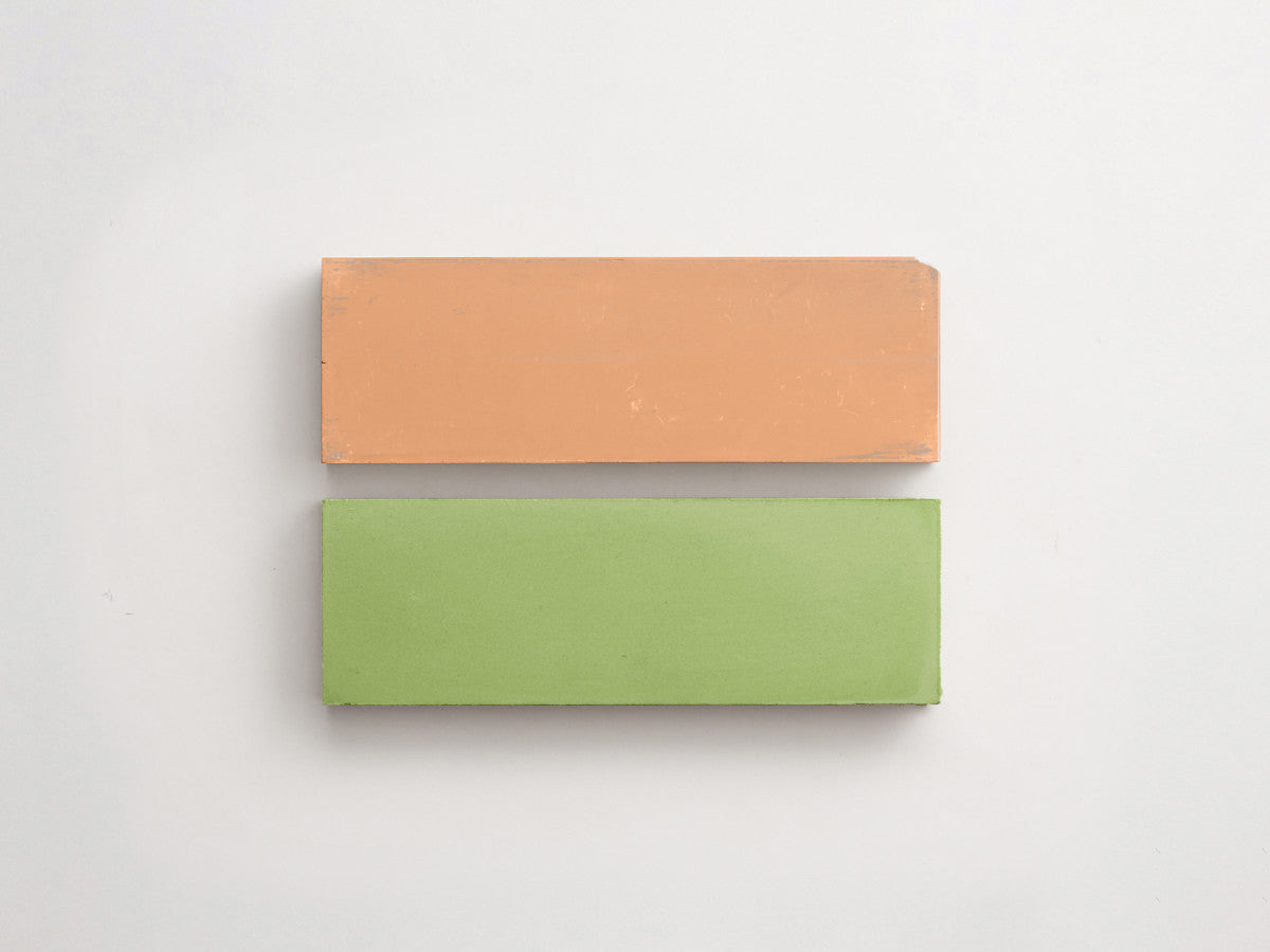 Cement Checkerboard Tile Bundle 6x2 Green, Pink.