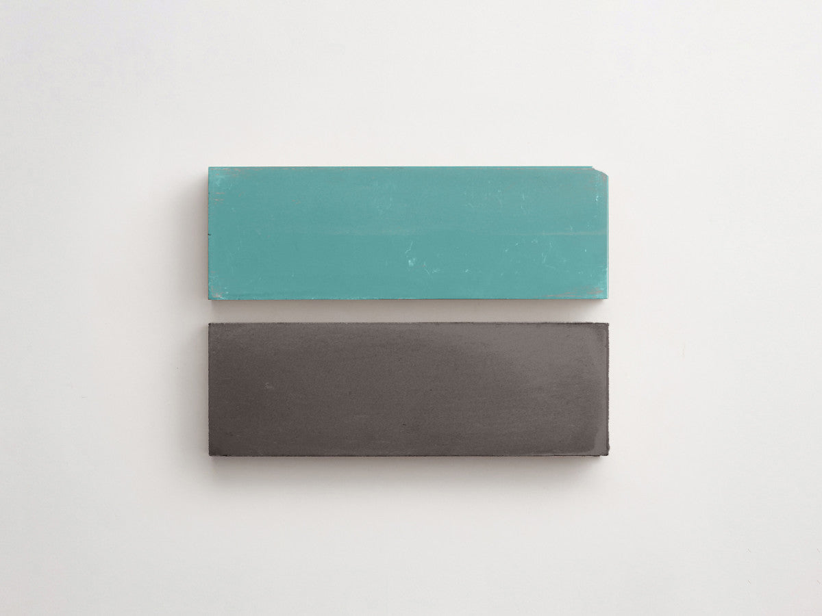 Cement Checkerboard Tile Bundle 6x2 Blue, Grey.