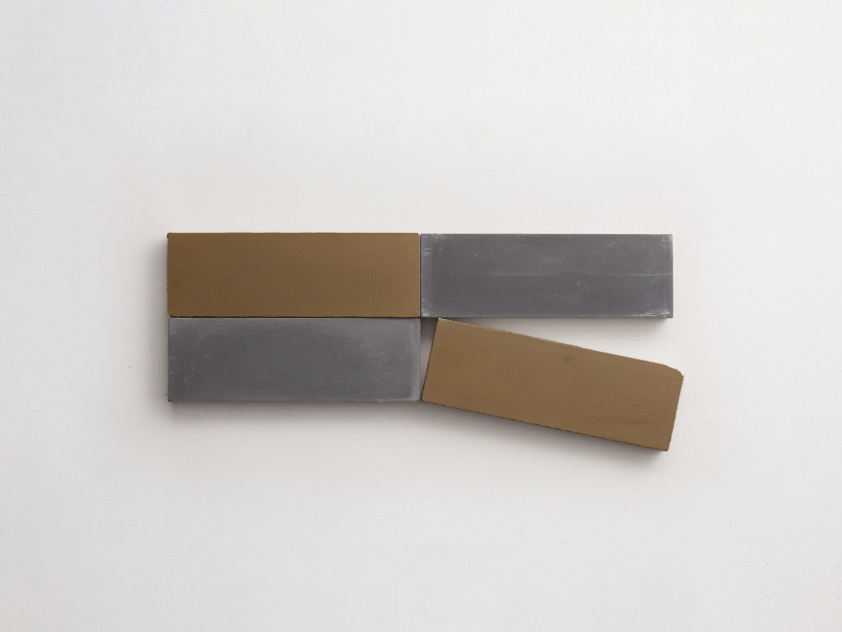 Cement Checkerboard Tile Bundle 6x2 Brown, Grey.