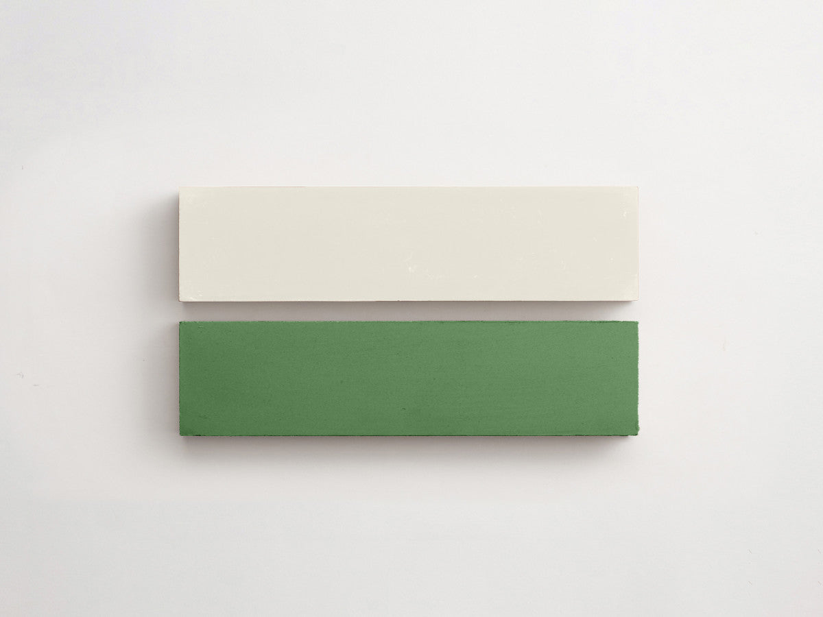 Cement Checkerboard Tile Bundle 8x2 White, Green.