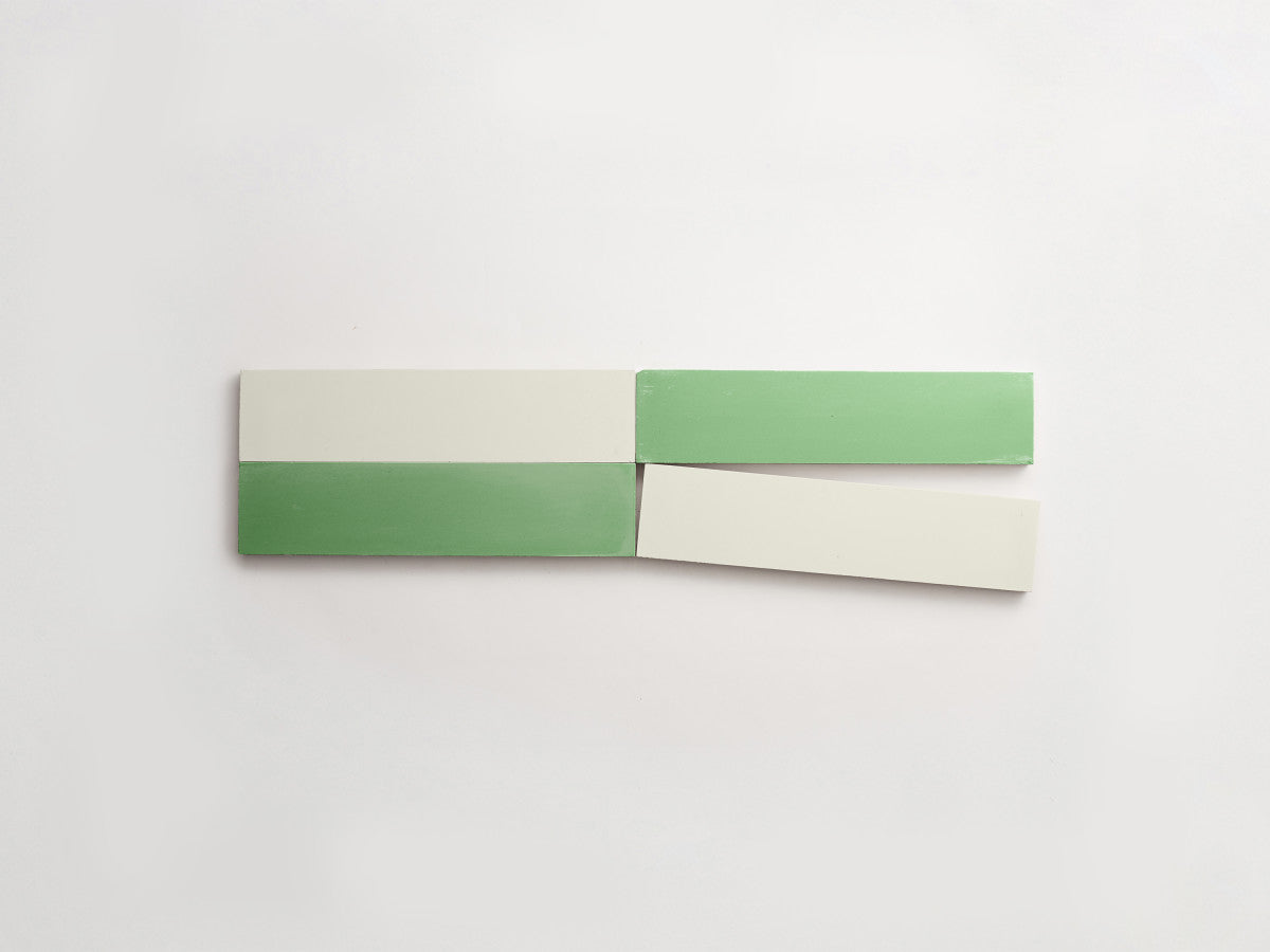Cement Checkerboard Tile Bundle 8x2 White, Green.