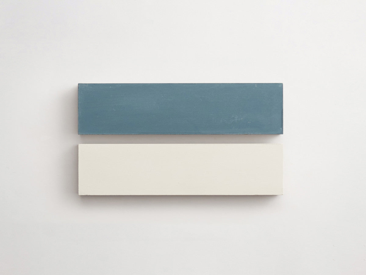 Cement Checkerboard Tile Bundle 8x2 White, Blue.