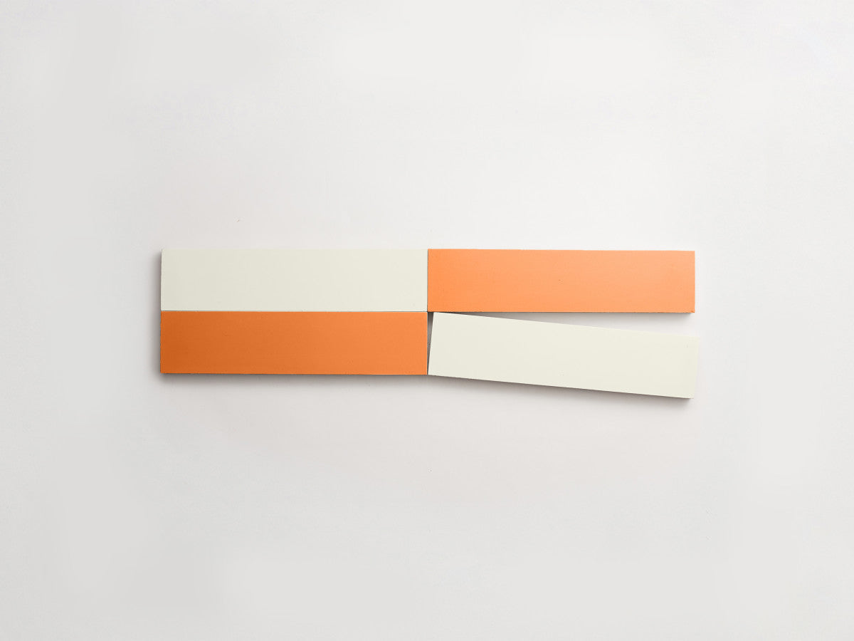 Cement Checkerboard Tile Bundle 8x2 Orange, White.