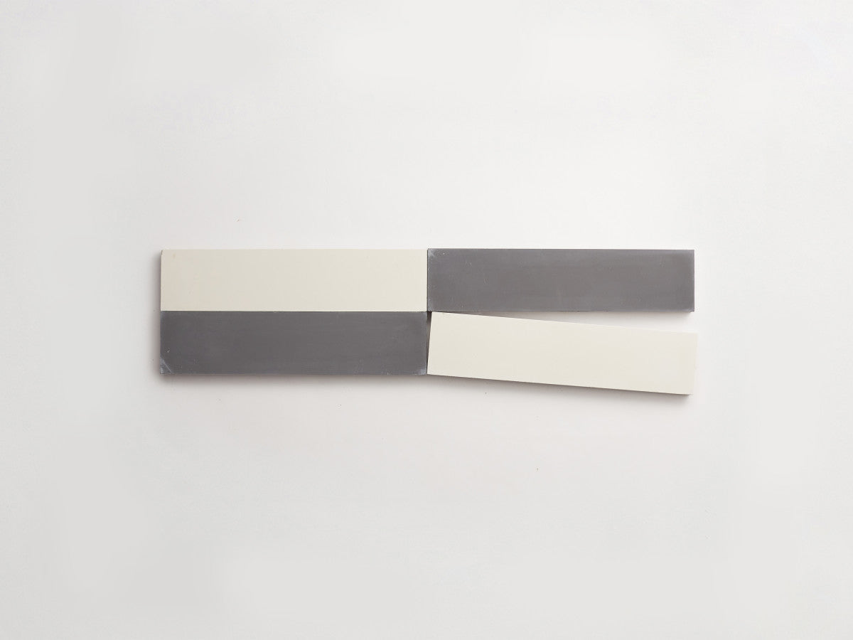Cement Checkerboard Tile Bundle 8x2 White, Grey.