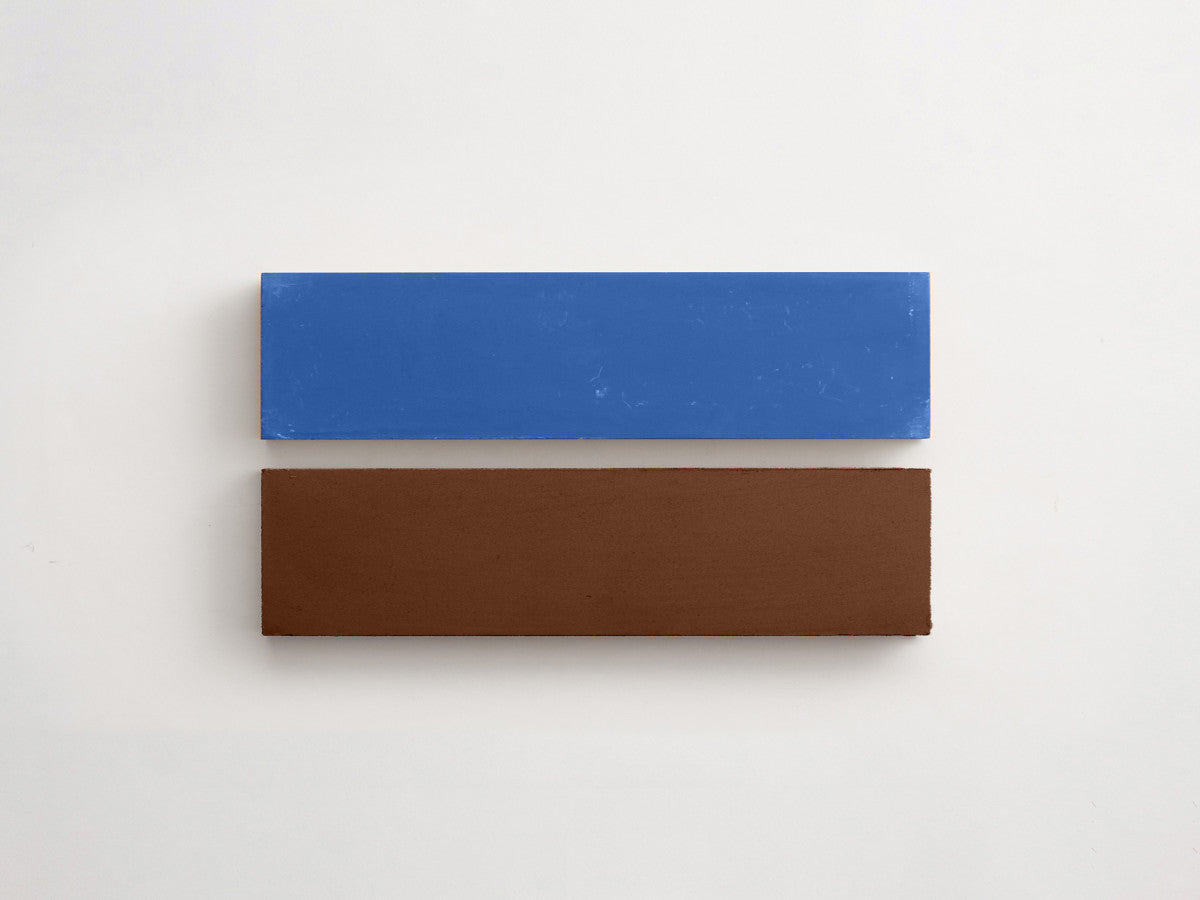 Cement Checkerboard Tile Bundle 8x2 Brown, Blue.