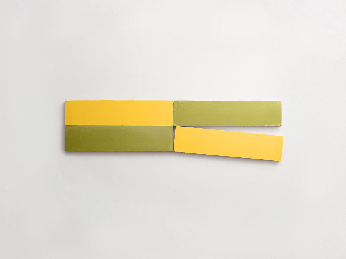 Cement Checkerboard Tile Bundle 8x2 Yellow, Green.