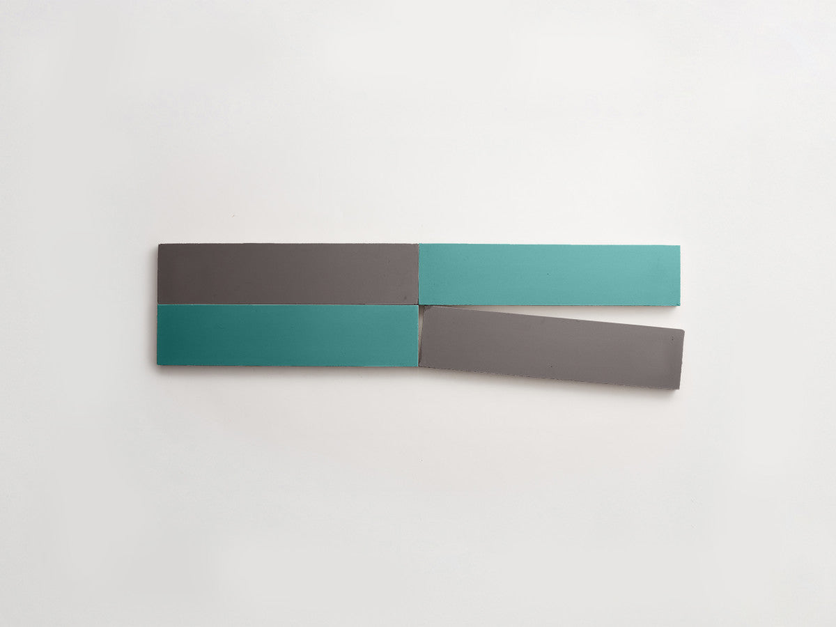 Cement Checkerboard Tile Bundle 8x2 Blue, Grey.