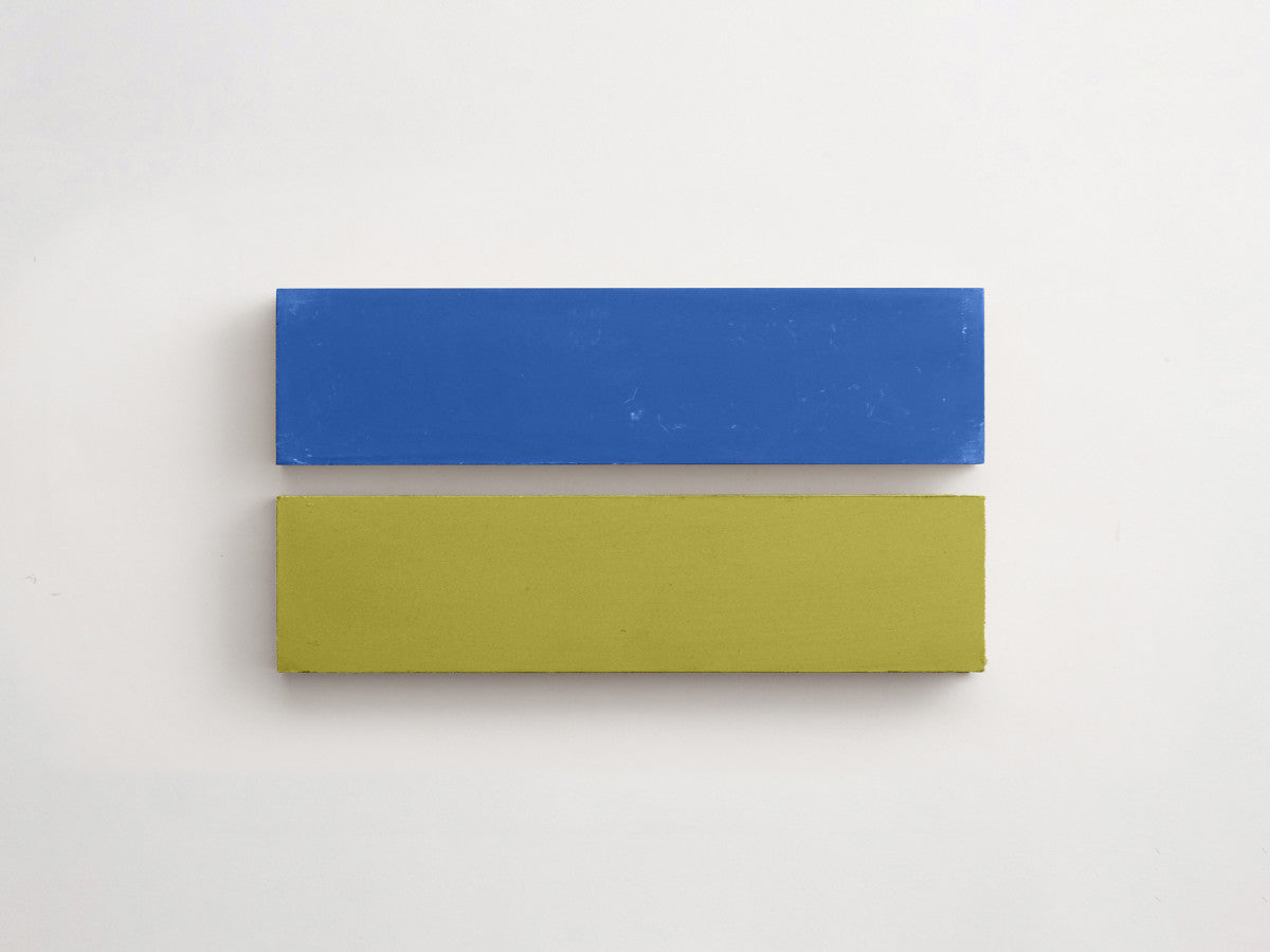 Cement Checkerboard Tile Bundle 8x2 Blue, Olive Green.