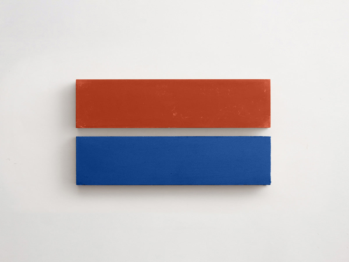 Cement Checkerboard Tile Bundle 8x2 Blue, Red.