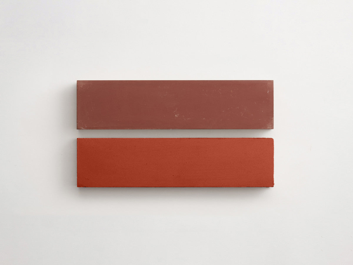 Cement Checkerboard Tile Bundle 8x2 Brown, Red.