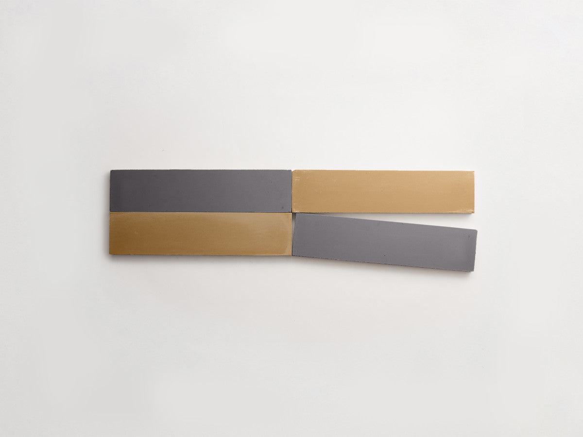 Cement Checkerboard Tile Bundle 8x2 Brown, Grey.