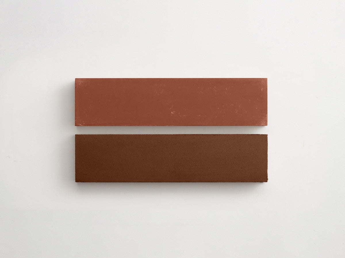Cement Checkerboard Tile Bundle 8x2 Brown, Maroon.