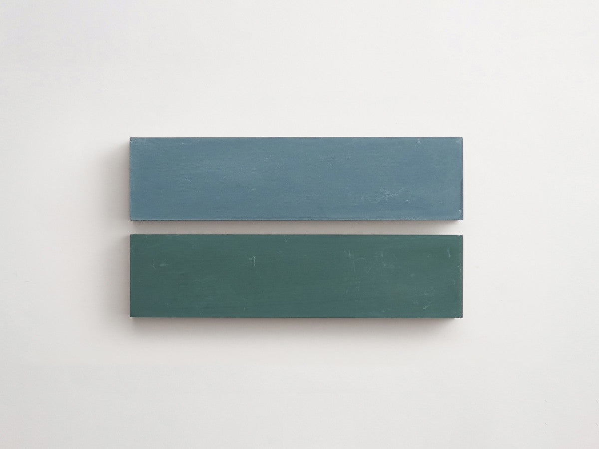 Cement Checkerboard Tile Bundle 8x2 Blue, Forest Green.